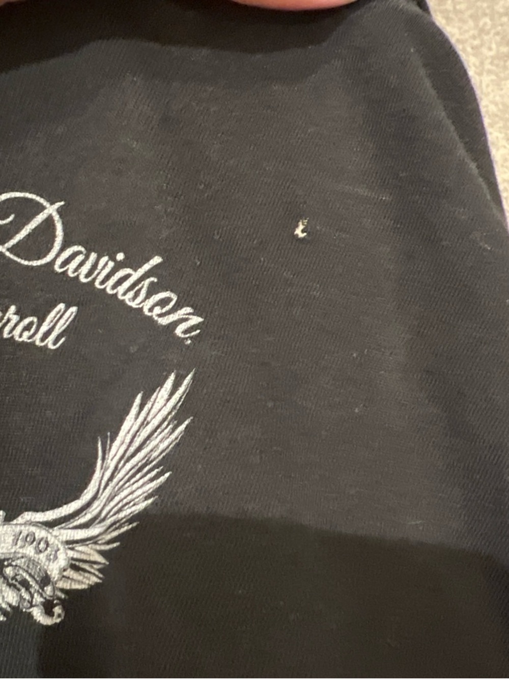 Harley-Davidson Black Tee with Pink Skull Graphic - Picture 3 of 3